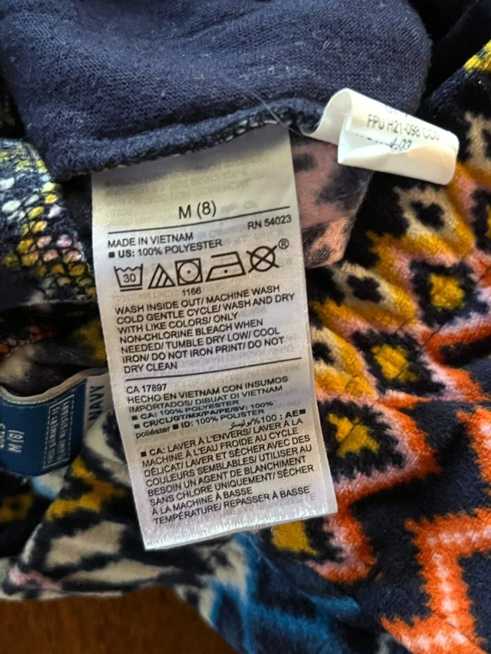 Old Navy fair isle fleece pajama pants M 8